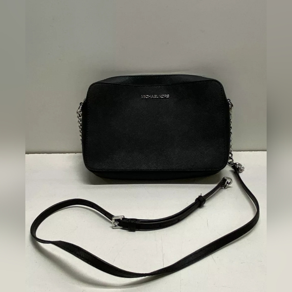 Michael Kors Jet Set Black Crossbody Purse Handbag